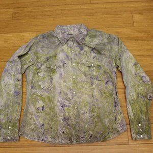 Johnny Cotton Corduroy Western Snap Button Shirt